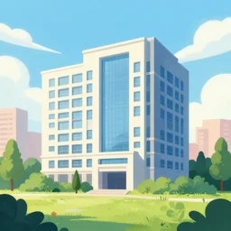 a building in a landscape, trending on illustrationx