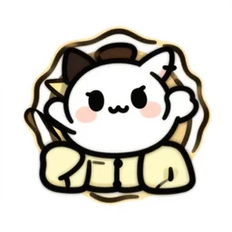 a cute massive crazy creative art logo with a border, digital art, iconic icon, 2 d vector logo, cartoon, t - shirt design