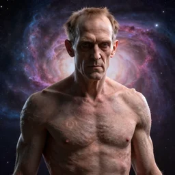cosmic mega giga chad, nebula in background, by lovecraft, details face, detailed body, realistic body proportions, unreal engine, by popular digital artist, digital, artstation, detailed body, heavenly atmosphere, digital art, overdetailed art, trending on artstation, cgstudio, the most beautiful image ever created, dramatic, award winning artwork, beautiful scenery