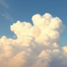 puffy peaceful clouds, matte painting, 4 k