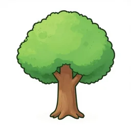cartoon tree