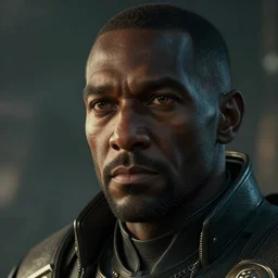 cinematic shot a drake cutlass black from star citizen, hyper realistic, mood lighting, fantasy, detailed face, highly detailed, super realistic, perfect lighting