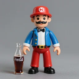 coca cosplay cola, stop motion vinyl action figure, plastic, toy, butcher billy style