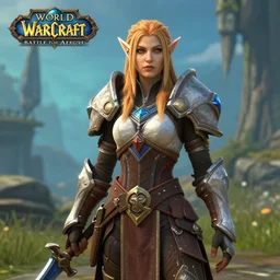 Mädchen Amick as Jaina Proudmoore, World of Warcraft Battle For Azeroth, game graphics, screenshot, high quality, HD, HQ, 8K