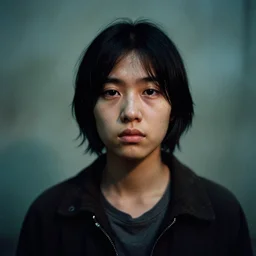 a 35 mm color analog portrait photo of a lost person, cinematic, award winning, masterpiece