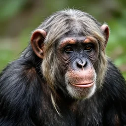 chimpanzee with Taylor Swift’s hair