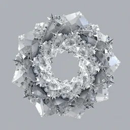 tonemapped fractal crystal ouroboros, unreal engine, photorealistic