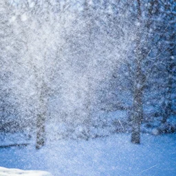Particles of light fall beautifully like snow, dreamlike, natural background, 4k, HDR