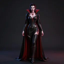 beautiful full body portrait vampire queen blood highly detailed CGsociety subtle concept art HDR hyper realistic volumetric lighting subsurface scattering unreal