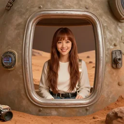 gibby from icarly inside a colonized mars base