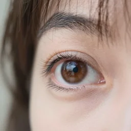 macro photo of a girl eye, 3 5 mm, bokeh, dof, soft lighting