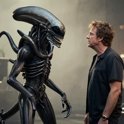 larry david encounters the xenomorph