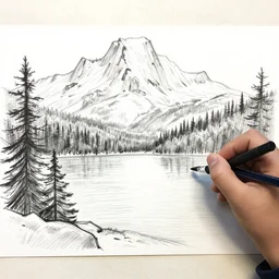 5 th grade sketch, acadia national park