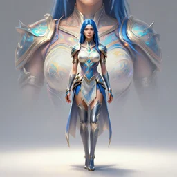 perfectly - centered!! looking at the camera!!! full body portrait of the female blue mage, bright lighting, intricate abstract upper body intricate artwork, by tooth wu, wlop, beeple, dan mumford. concept art, hearthstone mastered art