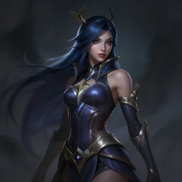 portrait of star guardian akali from league of legends, mystery, majestic, au naturel, highly detailed, ominous vibe, smoke, octane render, cgsociety, artstation, trending on artstation, by marie magny, elegant, ultra highly detailed, digital painting, smooth, sharp focus, artstation, stylized portrait