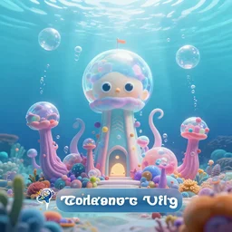 A underwater world with a bubble kingdom, digital art, trending on artstation, award winning, 8k, volumetric lighting