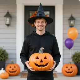 clint howard trick or treating on halloween, ( sony a 7 r iv, symmetric balance, polarizing filter, photolab, lightroom, 4 k, dolby vision, photography awardm, voque, perfect face )