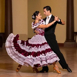 Azteca princess dancing tango