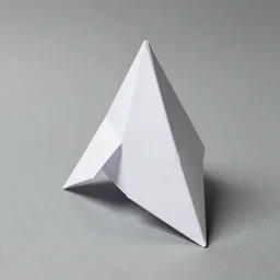 a paper model of pyra, paper modeling art.