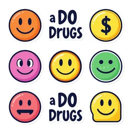 a Do Drugs sticker pack