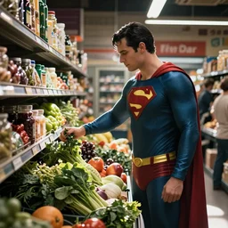 Cinematography superman buying groceries in Moratalaz by Emmanuel Lubezky