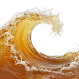 a big amber colored wave made of ( beer )