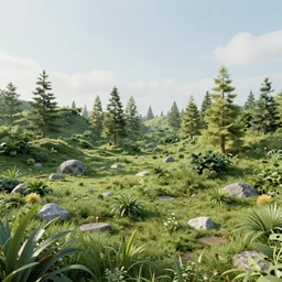 environment art, low spatial tension