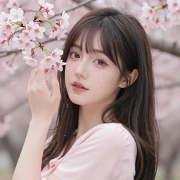 the portrait of the absurdly beautiful, graceful, elegant, gorgeous, fashionable photorealistic anime idol woman made of cherries and cherry blossoms with copious tears, an ultrafine hyperdetailed photograph by irakli nadar, kim jung gi, intricate linework, bright colors, octopath traveler, final fantasy, unreal engine highly rendered, global illumination, radiant light, intricate environment