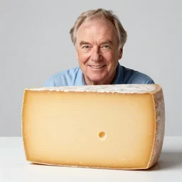cheese john cleese made out of cheese as a cheese food photography