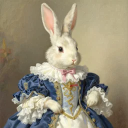 baroque rococo pastel anthro rabbit prince Greg Hildebrandt Lisa frank portrait