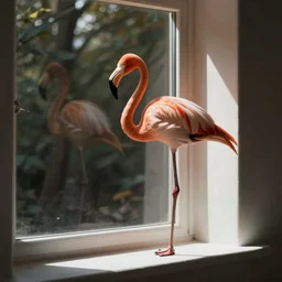 flamingo in window sill unreal engine