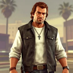carl johnson from grand theft auto san andreas portrait as a dnd character fantasy art.