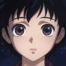 A fantastic cosmic entity with big and cute eyes || VERY ANIME, fine-face, realistic shaded perfect face, fine details. Anime. realistic shaded lighting poster by Ilya Kuvshinov katsuhiro otomo ghost-in-the-shell, magali villeneuve, artgerm, Jeremy Lipkin and Michael Garmash, Rob Rey and Kentarõ Miura style, trending on art station