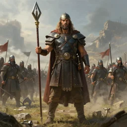 atilla the hun and his army, concept art