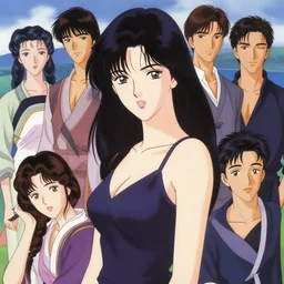portrait of lee jin - eun in a scenic environment by amano yoshitaka, marc simonetti, jean giraud, martine johanna, josan gonzalez, seductive look, beautiful