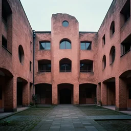 surreal architecture, weird lighting, courtyard, by storm thorgerson