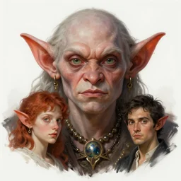 beautiful goblin portrait, highly detailed, digital painting, artstation, sharp focus, illustration, art by tan zi and ayanamikodon and alphonse mucha and wlop