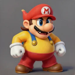 Still oil painting of Wario. 8k. Trending. Good lighting.