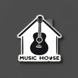 logo of music house design included