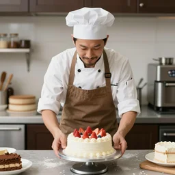a baker with too much cake