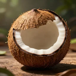 now, the coconut nut is a big, big nut,, silly, highly detailed vfx, cinematic, volumetric lighting,