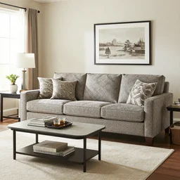 damask living room