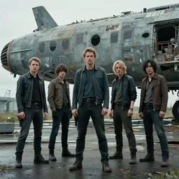 landing in the abandoned space port, andreas achenbach, artgerm, mikko lagerstedt, zack snyder, tokujin yoshioka