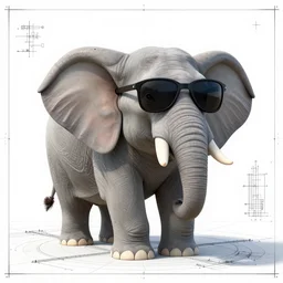 ( elephant wearing sunglasses ) ( ( engineering document, drawing, autodesk blueprint, warp drive ) ) ( ( ( hyper detailed masterpiece, psychedelic fractal pattern, jean giraud, digital art painting, dream wave aesthetic, ethereal, artgerm, donato giancola, tom bagshaw ) ) )