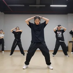 a person makinh tiktok dance