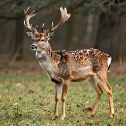 a deer covered in bird feathers, realistic, photograph, highly detailed, full body