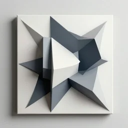 3 d abstract art by daim. geometric. three - dimensional.