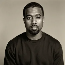 1940s photograph portrait of Kanye West by Julia Margaret Cameron