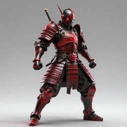 otomi warrior in a ornated armor preparing for war, full body, dynamic pose, red and obsidian neon, concept art, intricate details, highly professionally detailed, cgsociety, highly detailed -
