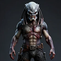 Predator hr giger style, octane, 3d, horror, super details